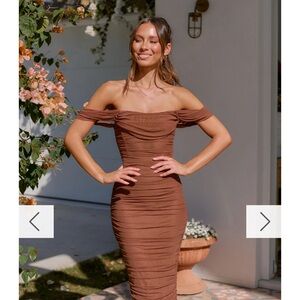 Billy J Kylie Maxi Dress in chocolate